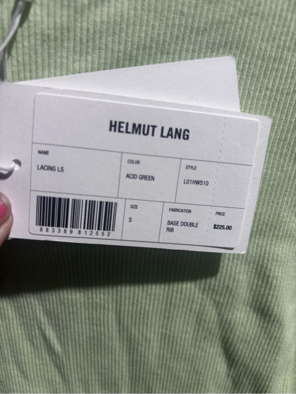 Helmut Lang Base Double Ribbed Ruched Top - Picture 9 of 13
